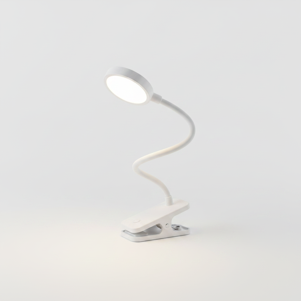 Clip-On LED Reading Light – Stepless Dimming