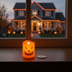Halloween LED Ice Candles – Pumpkin Design, Battery Included 🎃🧡