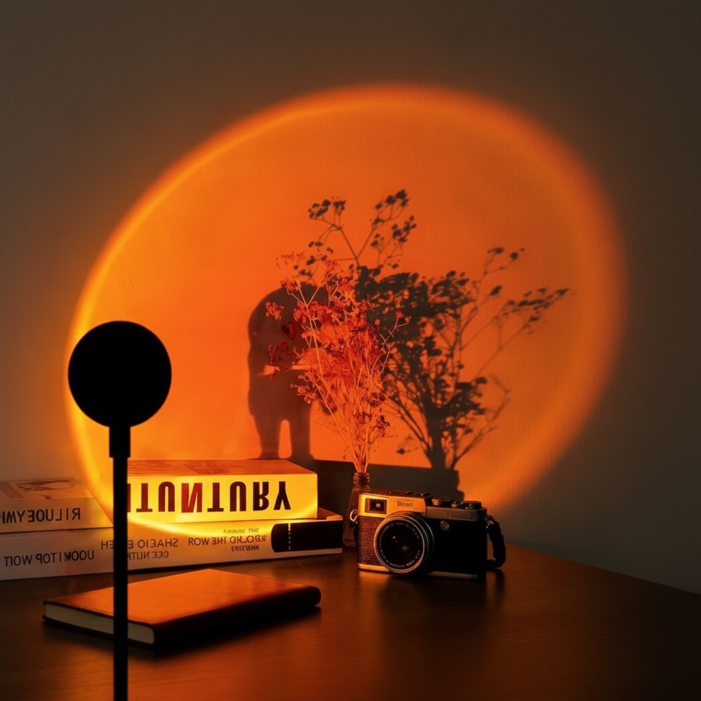 Sunset Projection Lamp – RGB LED Atmosphere Light